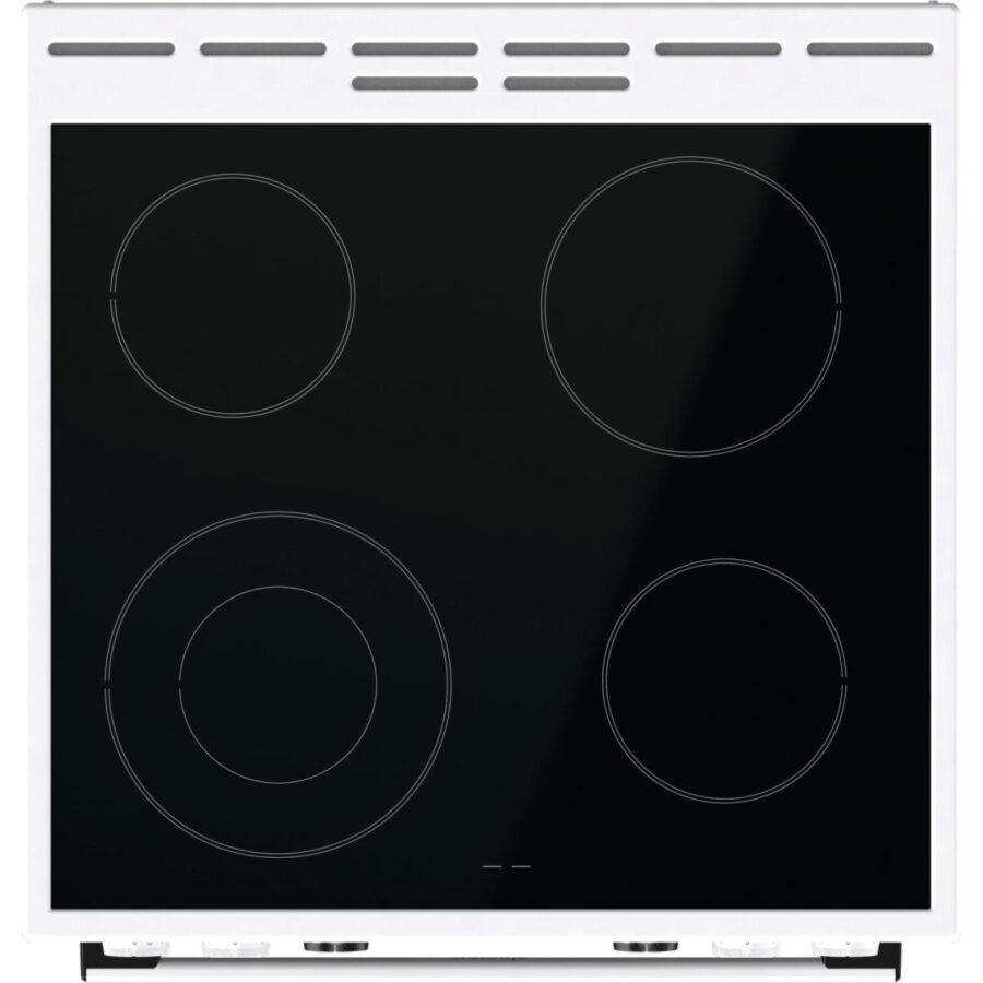 Плита GORENJE/ Тип плиты: электрическая, Тип варочной поверхности: стеклокерамическая, Цвет: белый, Гриль: Есть, Ширина, см: 60 — изображение 4