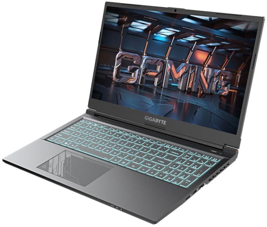 Ноутбук Gigabyte G5 Core i5 12500H 16Gb SSD512Gb NVIDIA GeForce RTX4050 6Gb 15.6" IPS FHD (1920x1080) Windows 11 Home black WiFi BT Cam (MF-E2KZ313SH) — изображение 3