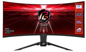 Купить Монитор ASROCK 34" PG34WQ15R2B VA Curved 3440x1440 1 ms MPRT 550 cd 165Hz HDR 400 VESA HAS Tilt HDMI*2 DP Type C black - 4D-15285905 из реестра по лучшей цене
