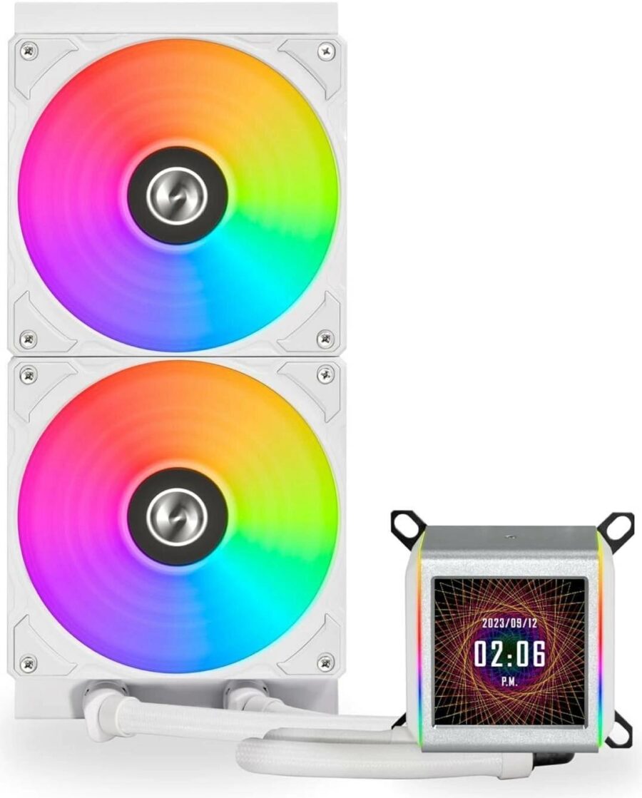 Система водяного охлаждения Lian-Li Galahad II LCD 280 ARGB Soc-AM5/AM4/1200/1700/1851 белый26.7dB Al+Cu LCD Ret (G89.GA2ALCD28W.R0) — изображение 2