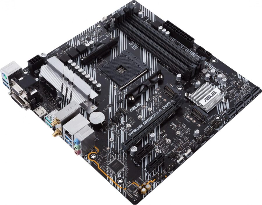 Материнская плата Asus PRIME B550M-A WIFI II Soc-AM4 AMD B550 4xDDR4 mATX AC`97 8ch(7.1) GbLAN RAID+VGA+DVI+HDMI — изображение 4