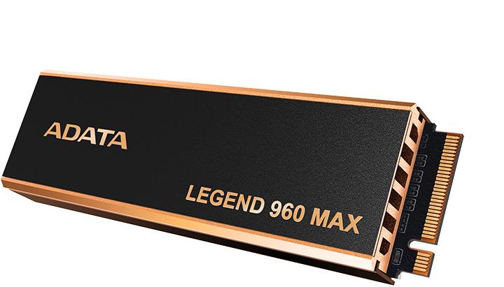 Твердотельный накопитель/ ADATA SSD LEGEND 960 MAX, 2000GB, M.2(22x80mm), NVMe 1.4, PCIe 4.0 x4, 3D NAND, R/W 7400/6800MB/s, IOPs 750 000/630 000, DRAM buffer 2000MB, TBW 1560, DWPD 0.43, with BIG Heat Spreader (5 лет) — изображение 3