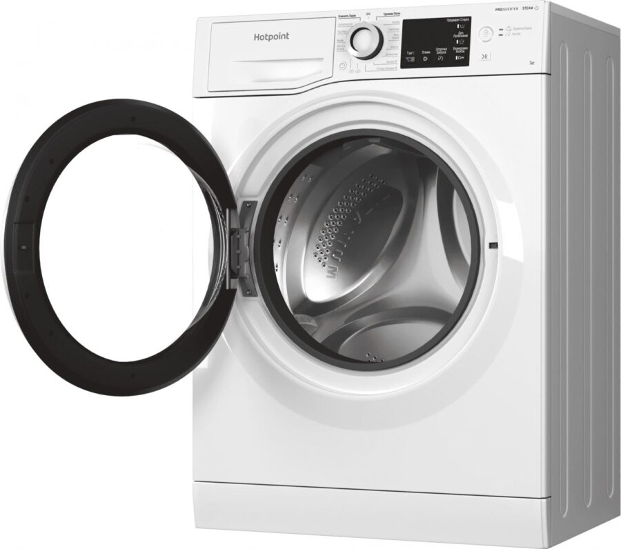 Стиральная машина Hotpoint NSB 7239 W VE RU класс: A-30% загр.фронтальная макс.:7кг белый инвертер — изображение 4