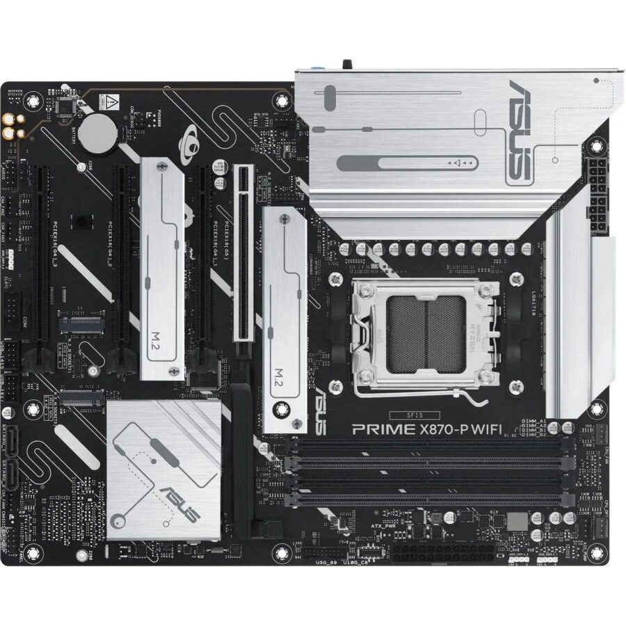 Материнская плата ASUS PRIME X870-P WIFI AM5 ATX 4xDDR5 4xPCIEx16 4xM.2 2xUSB-C HDMI 2.5GLAN Wi-Fi 7 — изображение 4