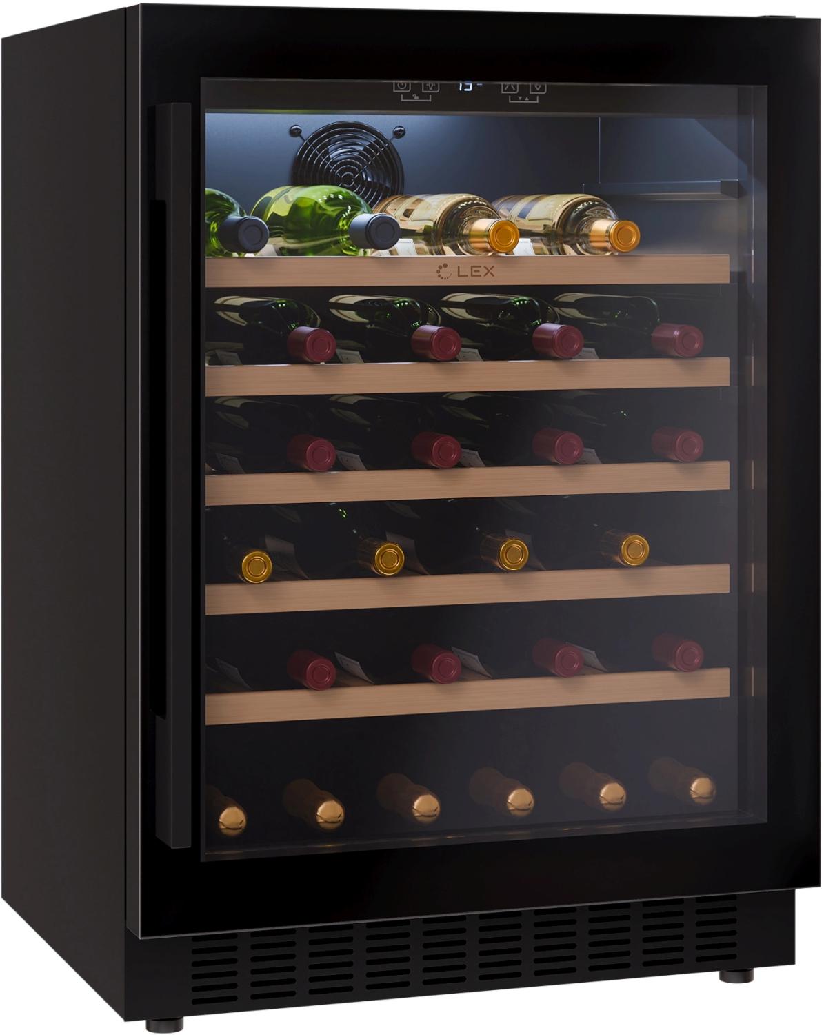 Винный шкаф Lex LWD6054BL 1-нокамерн. черный — изображение 2