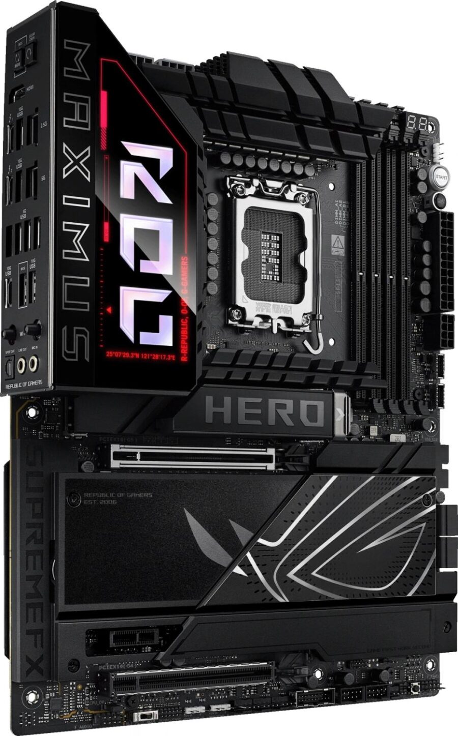 Материнская плата Asus ROG MAXIMUS Z890 HERO Soc-1851 Intel Z890 4xDDR5 ATX AC`97 8ch(7.1) 5Gigabit + 2.5Gigabit Ethernet RAID+HDMI — изображение 4