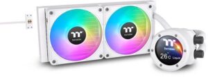 Купить Система водяного охлаждения Thermaltake TH240 V2 Ultra EX Snow ARGB Soc-AM5/AM4/1200/1700/1851 белый 4-pin 28.5dB Al+Cu LCD Ret (CL-W425-PL12SW-A) - 4D-14752885 из реестра по лучшей цене