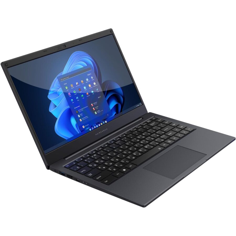 Ноутбук Maibenben Smart S14A-iN10UM 14"(1920x1080 (матовый) IPS)/Intel N-series N100(0.8Ghz)/8192Mb/256PCISSDGb/Int:Intel UHD Graphics/Cam/BT/WiFi/38WHr/war 1y/1.45kg/Dark Blue/Win11Home + Screen 60Hz, 250nits, 16:9 — изображение 3
