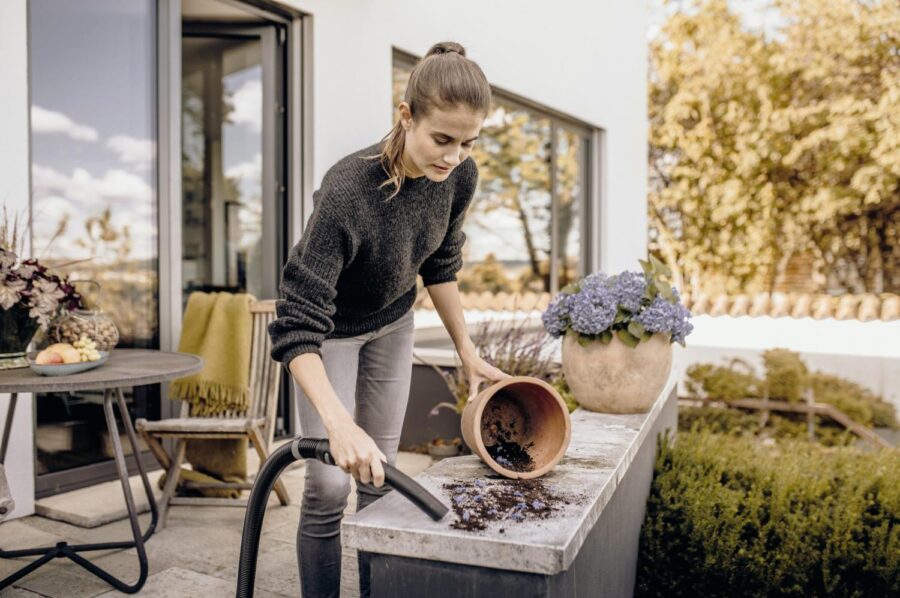 Строительный пылесос Karcher WD 6 P S V-30/6/22/T 1300Вт (уборка: сухая/сбор воды) желтый — изображение 4