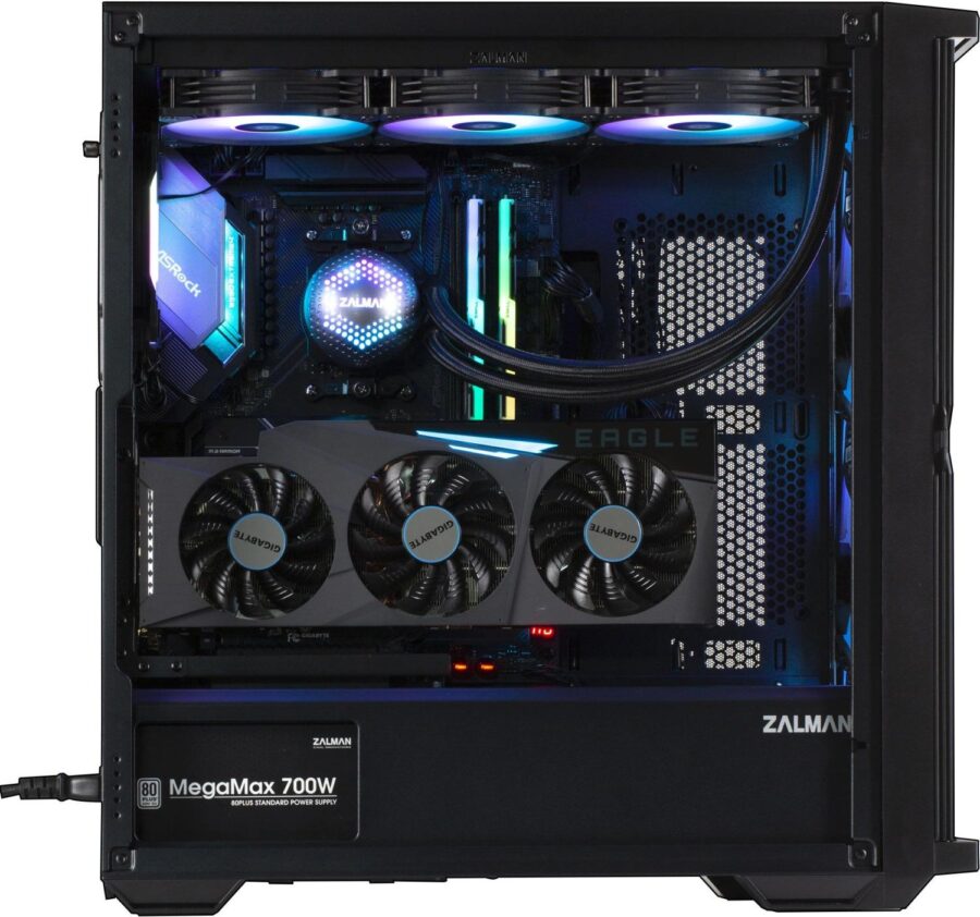 Корпус Zalman Z10 PLUS черный без БП ATX 10x120mm 4x140mm 2xUSB3.0 audio bott PSU — изображение 2