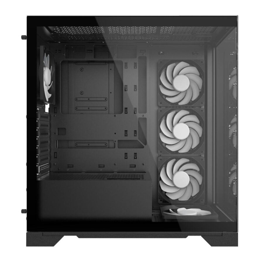 Корпус XPG INVADER X BLACK (INVADERXMT-BKCWW) Mid-Tower Gaming ATX PC Case with Panoramic View, Tempered Glass Panels, and RGB Lighting Black — изображение 3