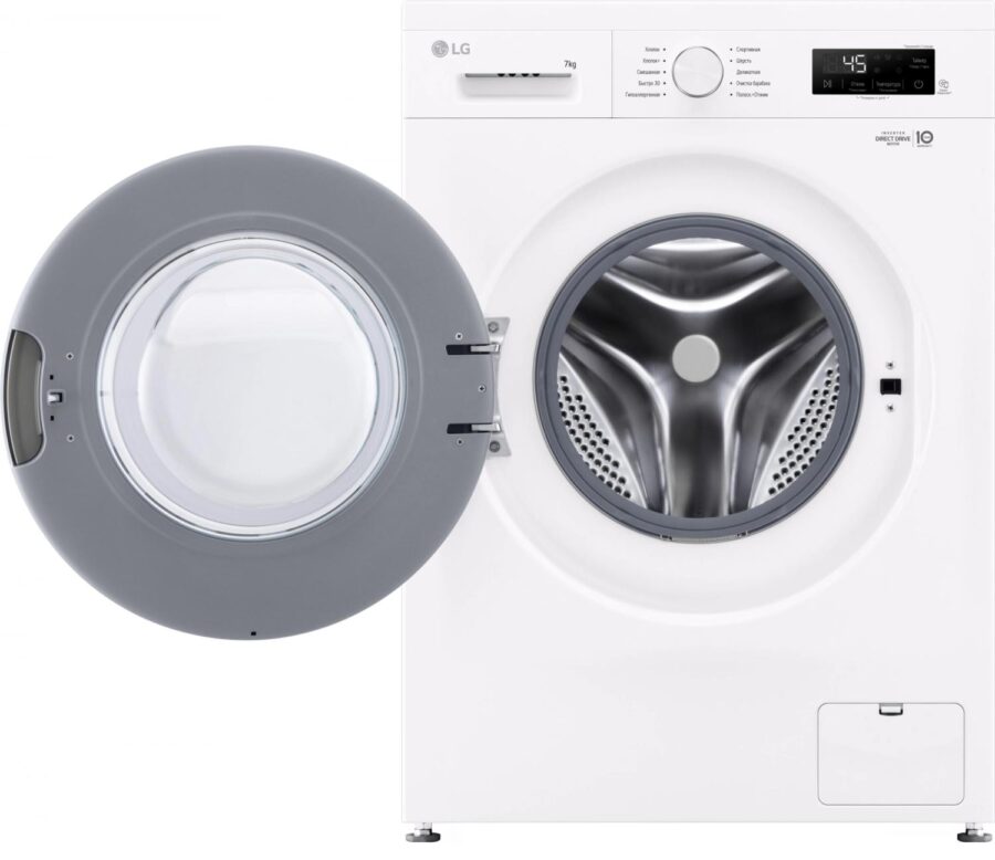 Стиральная машина LG F2Y1HS3W класс: A загр.фронтальная макс.:7кг белый инвертер — изображение 2