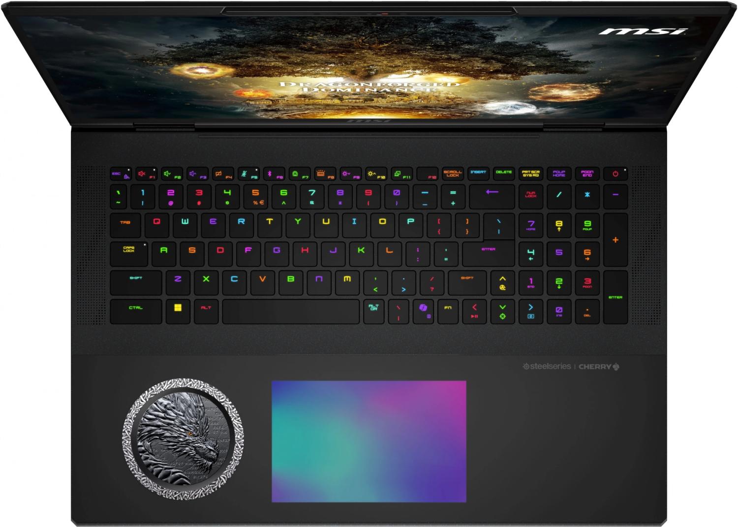 Ноутбук MSI Titan Dragon Edition 18 HX AI A2XWJG-205RU Core Ultra 9 285HX 64Gb SSD4Tb NVIDIA GeForce RTX 5090 для ноутбуков 24Gb 18" IPS UHD+ (3840x2400) Windows 11 Home black WiFi BT Cam (9S7-1824A5-205) — изображение 3