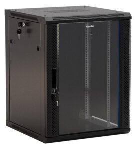 Купить Шкаф коммутационный Hyperline (TWB-0645-GP-RAL9004) настенный 6U 600x450мм пер.дв.стекл 60кг черный 367мм IP20 сталь - 4D-12665249 из реестра по лучшей цене