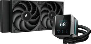 Купить Система водяного охлаждения Deepcool Mystique 240 ARGB Soc-AM5/AM4/1200/1700/1851 черный 4-pin 36.49dB Al LCD 280W 1543gr Ret (R-LX550-BKADSNC-G-1) - 4D-14379442 из реестра по лучшей цене