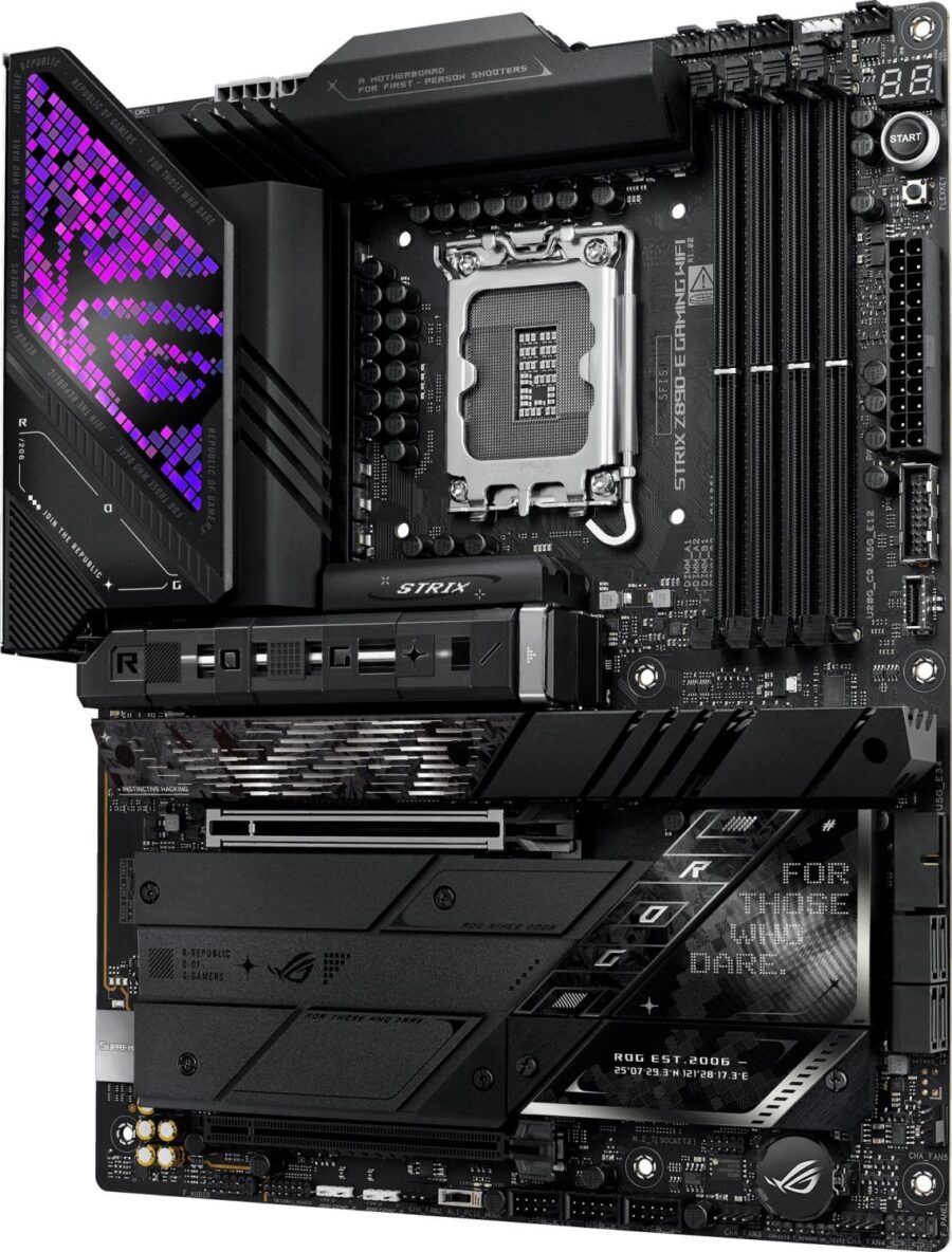 Материнская плата Asus ROG STRIX Z890-E GAMING WIFI Soc-1851 Intel Z890 4xDDR5 ATX AC`97 8ch(7.1) 5Gigabit RAID+HDMI+DP — изображение 2