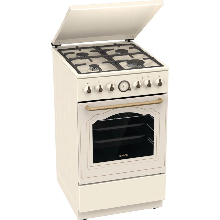 Плита GORENJE/ Тип плиты: комбинированная, Тип варочной поверхности: газовая, Цвет: бежевый, Гриль: Есть, Ширина, см: 50 — изображение 2