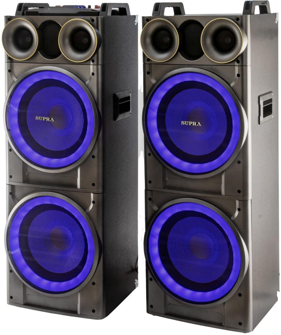 Минисистема Supra SMB-2150 черный 200Вт FM USB BT SD (в комплекте: активн.+пассив.колонки) — изображение 2