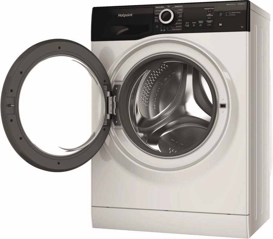 Стиральная машина Hotpoint NSB 7239 ZK VE RU класс: A-30% загр.фронтальная макс.:7кг белый инвертер — изображение 4
