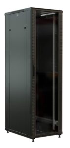 Купить Шкаф коммутационный WRline (WR-TT-4768-AS-RAL9004) напольный 47U 600x800мм пер.дв.стекл задн.дв.стал.лист 2 бок.пан. 800кг черный 710мм 2277мм IP20 сталь - 4D-13225648 из реестра по лучшей цене