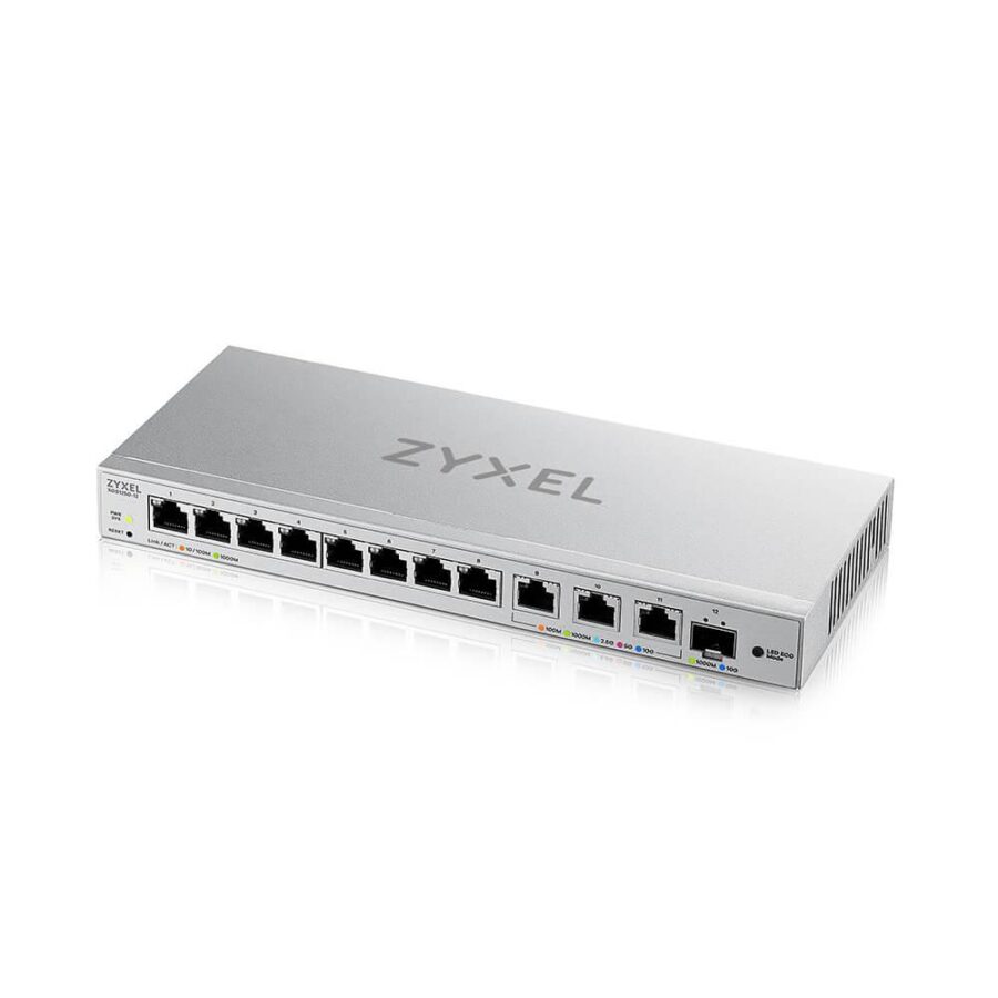 Коммутатор/ Zyxel XGS1250-12 Smart L2 switch , 8xGE, 3x1 / 2.5 / 5 / 10G, 1xSFP +, desktop