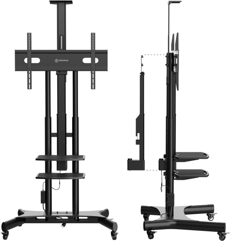 Подставка для телевизора Onkron TS1881 Elift черный 50"-86" макс.90кг напольный наклон — изображение 4