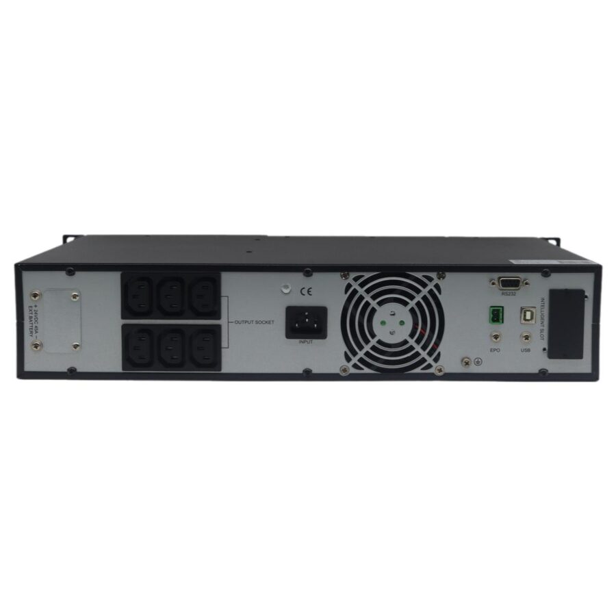 Источник бесперебойного питания  ИБП Crusader Stabline RTIO-3000VA (3000Ва, 2700Вт, 8xIEC320, LCD, USB type-B, 1xRS232, SNMP-слот, чистая синусоида) — изображение 2