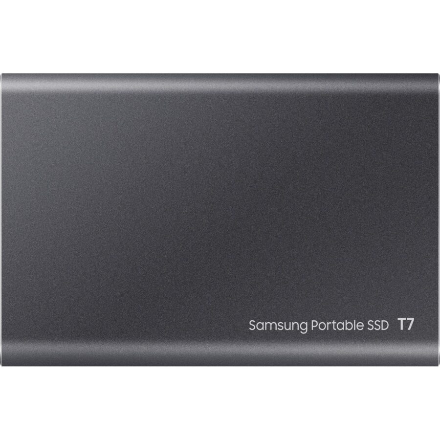 Внешние HDD и SSD/ Samsung External SSD T7, 2000GB, Type-C, USB 3.2 Gen2, R/W 1050/1000MB/s, 85x57x8mm, Titan Gray (12 мес.) — изображение 4