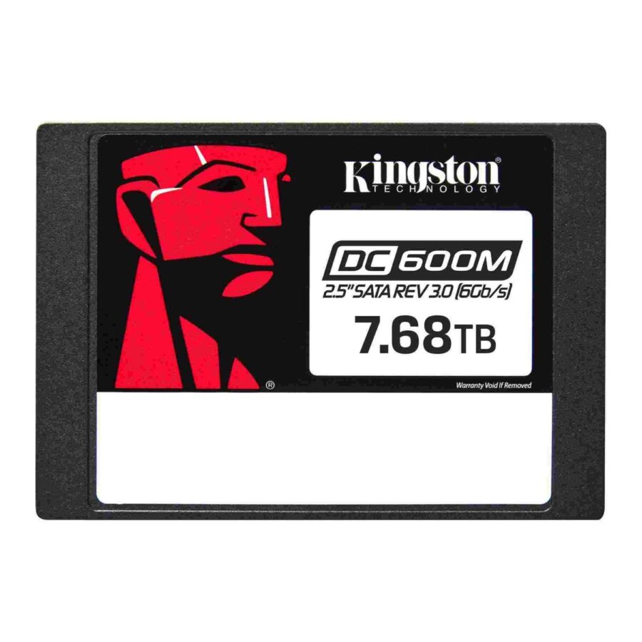 Твердотельный накопитель/ Kingston SSD DC600M, 7680GB, 2.5" 7mm, SATA3, 3D TLC, R/W 560/530MB/s, IOPs 94 000/34 000, TBW 14016, DWPD 1 (12 мес) — изображение 2