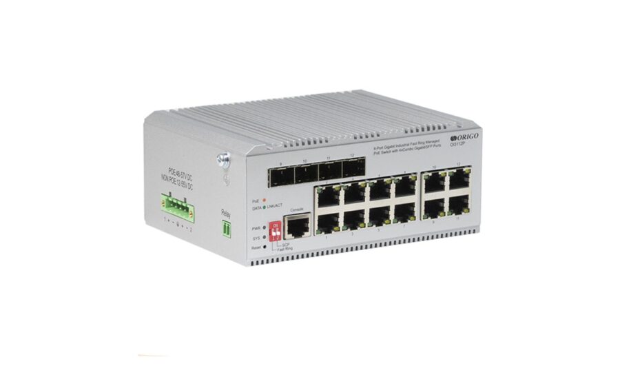 Коммутатор/ Managed L2 Industrial Fast Ring Switch 8x1000Base-T PoE, 4xCombo 1000Base-T/SFP, PoE Budget 185W, Surge 4KV, -40 to 75°C — изображение 2