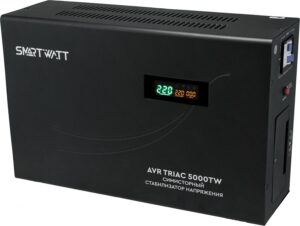 Купить Стабилизатор напряжения Smartwatt AVR Triac 5000TW 5000ВА черный - 4D-15455315 из реестра по лучшей цене