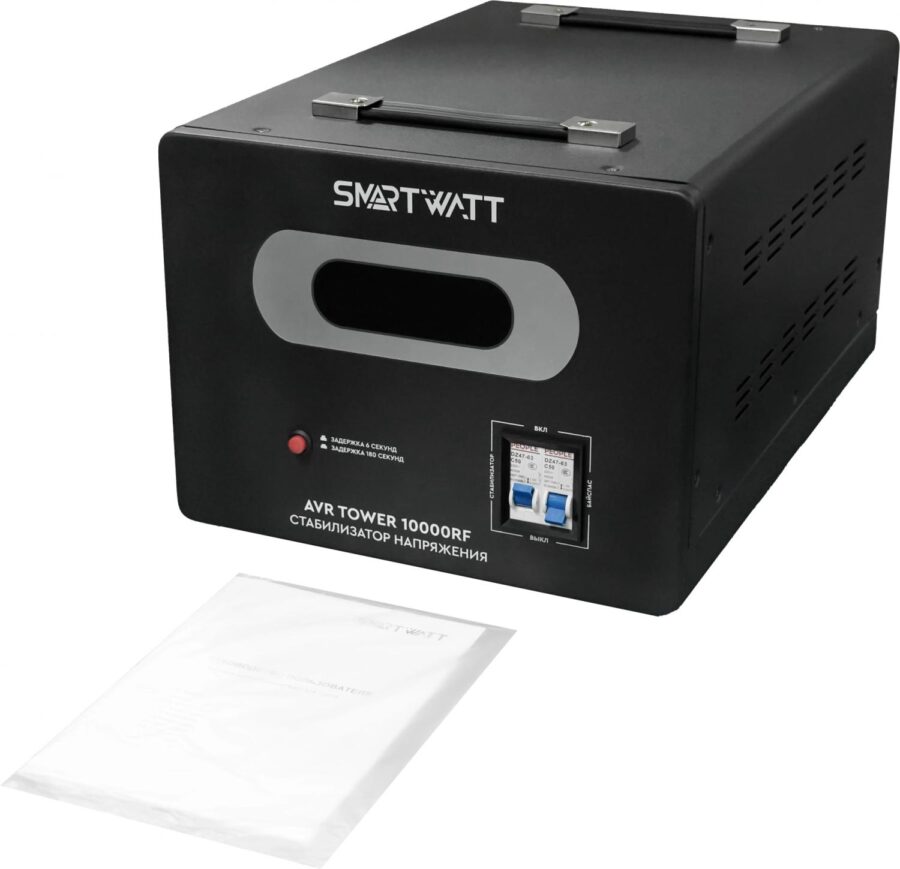 Стабилизатор напряжения Smartwatt AVR Tower 10000RF 10000ВА черный — изображение 4