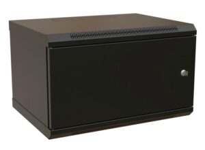 Купить Шкаф коммутационный WRline (WR-TW-0945-SR-RAL9004) настенный 9U 600x450мм пер.дв.металл 2 бок.пан. направл.под винты 60кг черный 350мм 500мм IP20 сталь - 4D-13210288 из реестра по лучшей цене