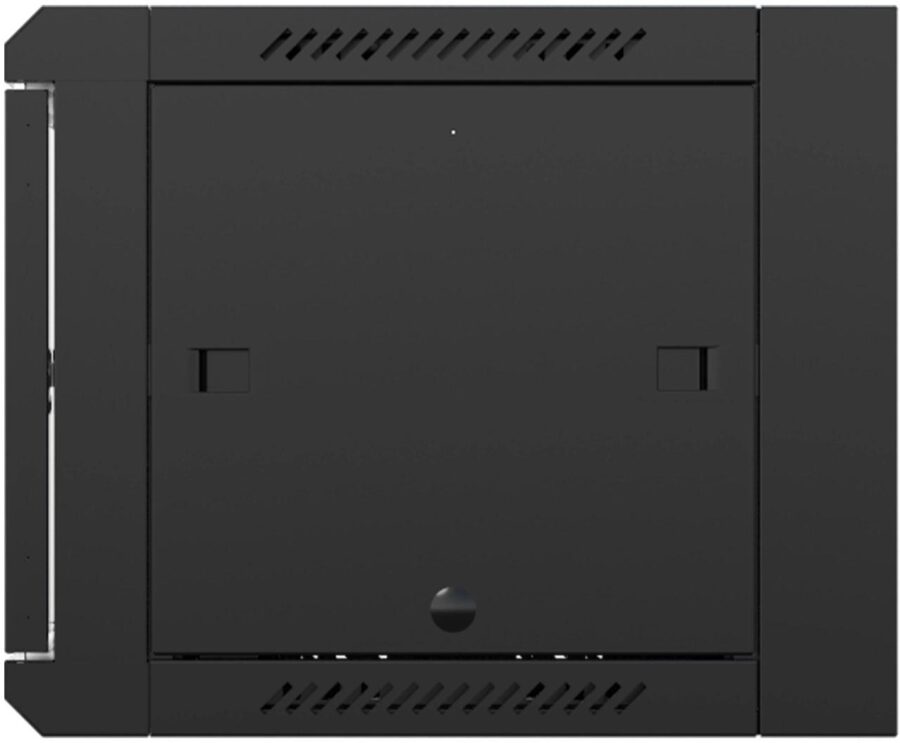 Шкаф коммутационный NTSS (NTSS-W9U6060GS-BL) настенный 9U 570x600мм пер.дв.стекл 60кг черный 500мм 22кг 220град. 500мм IP20 сталь — изображение 4