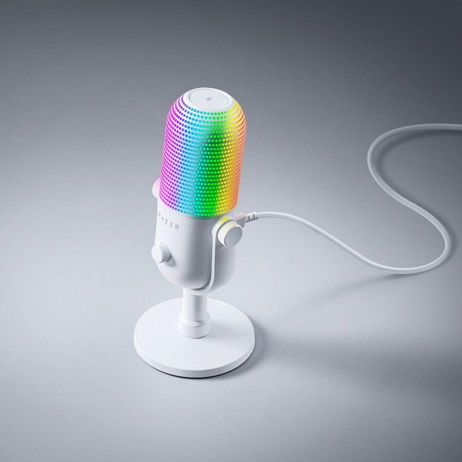 Микрофон Razer Seiren V3 Chroma White Edition — изображение 4
