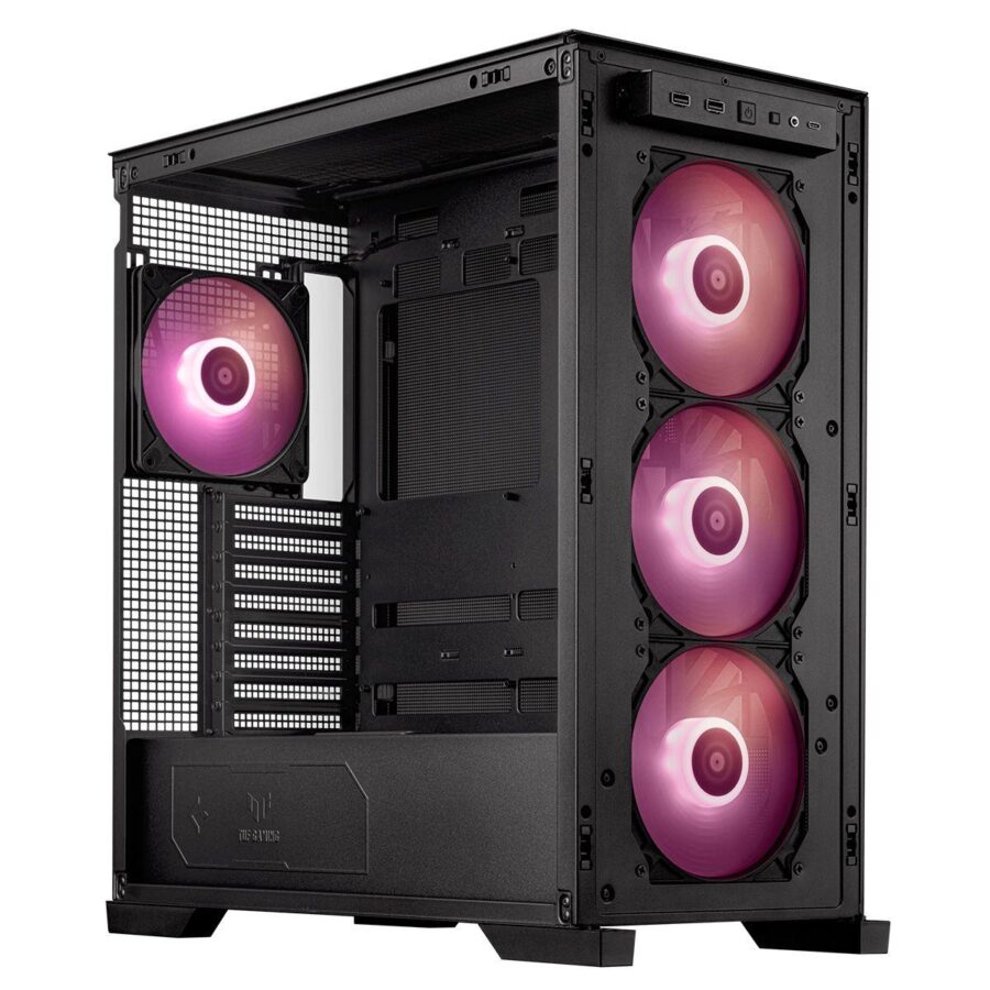 Корпус ASUS TUF GAMING GT302 TG ARGB BLACK (90DC00I0-B19000) GT302/ARGB FANS/BLK — изображение 3