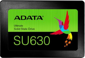 Купить Твердотельный накопитель/ ADATA SSD Ultimate SU630, 1920GB, 2.5" 7mm, SATA3, 3D QLC, R/W 520/450MB/s, IOPs 40 000/65 000, TBW 400, DWPD 0.2 (3 года) - 4D-12791172 из реестра по лучшей цене