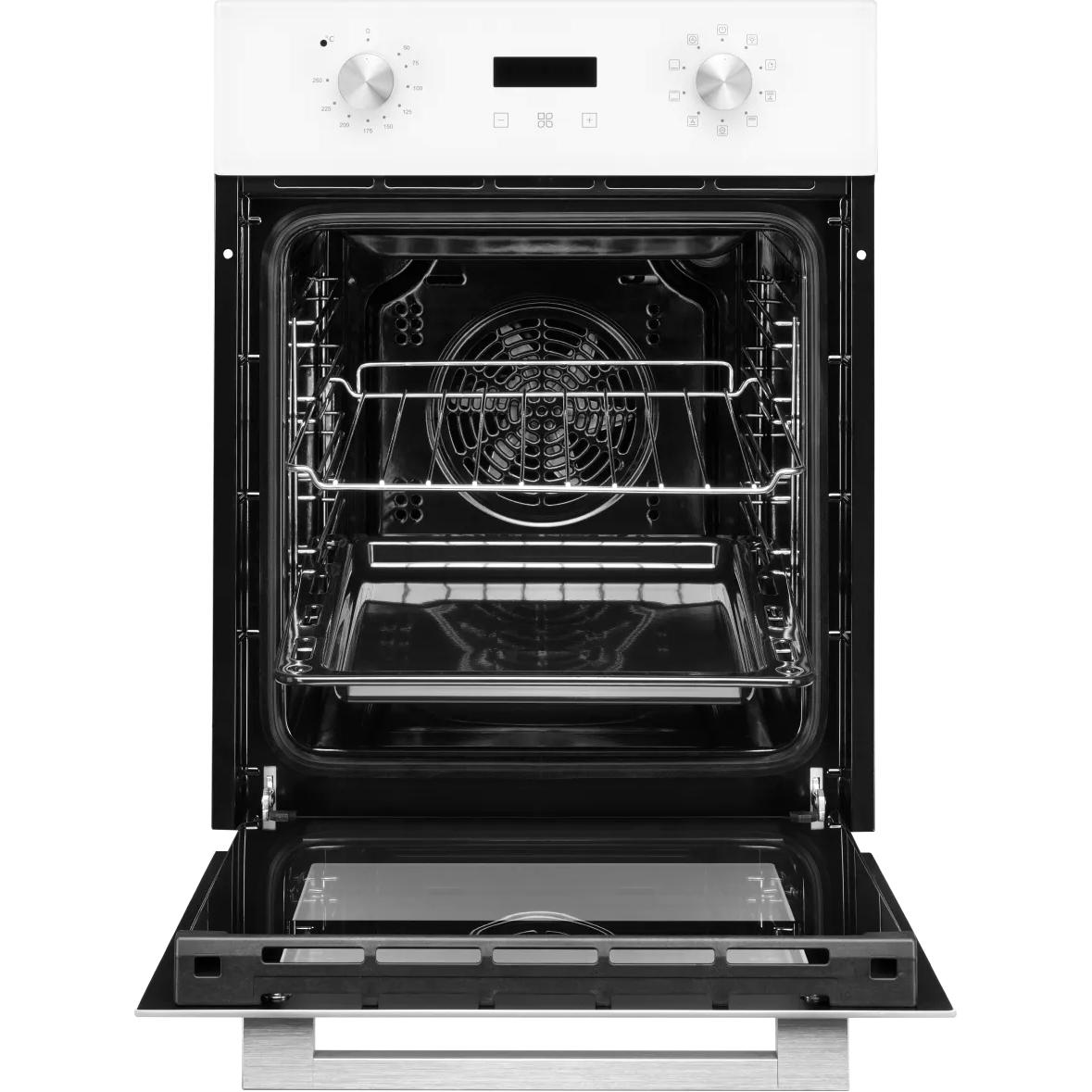 Электрический духовой шкаф Monsher/ ширина 45 см, High-Tech, 50 л, гидролизная очистка, 9 режимов, белый — изображение 4