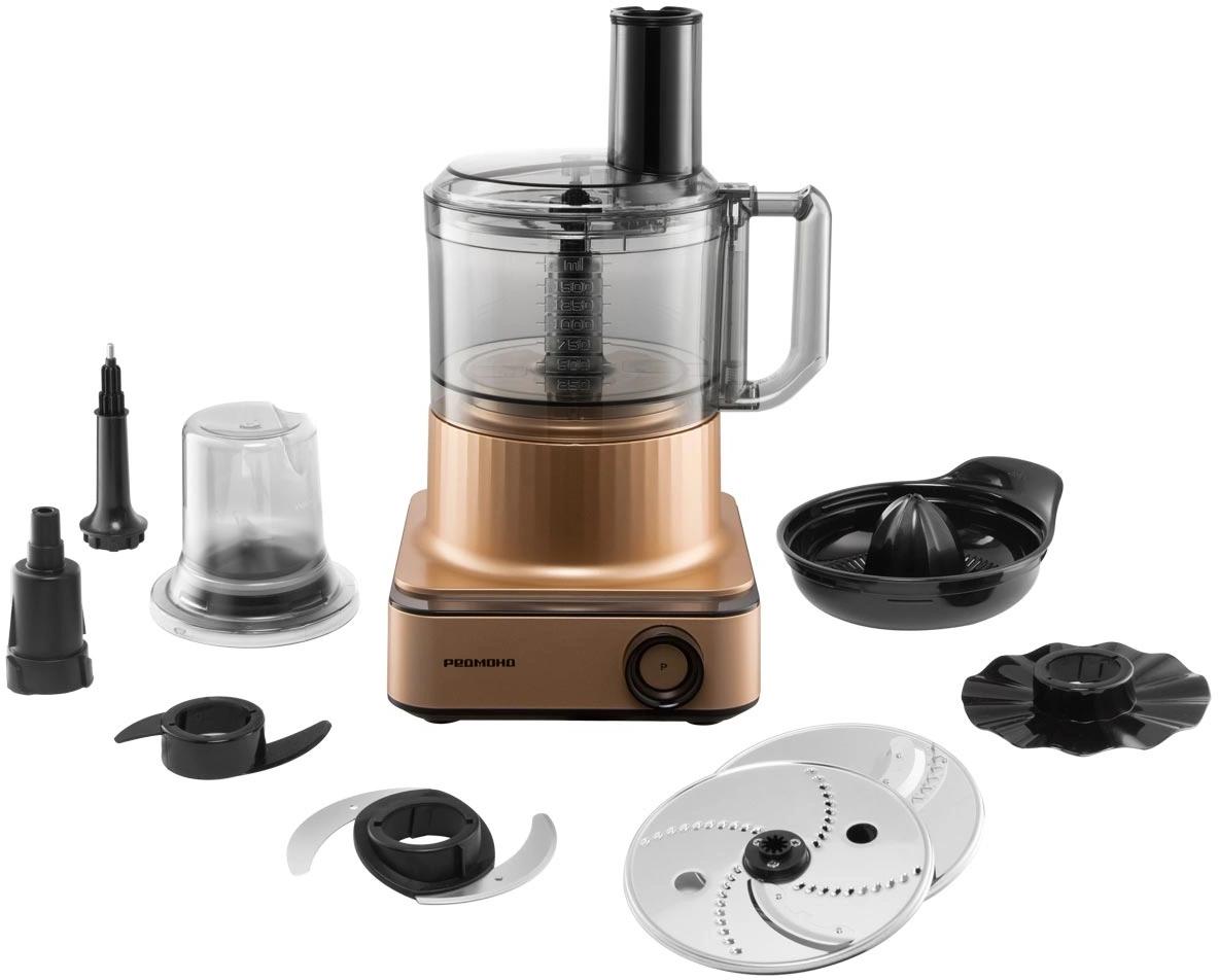 Кухонный комбайн Редмонд FP608 1300Вт бронзовый — изображение 2