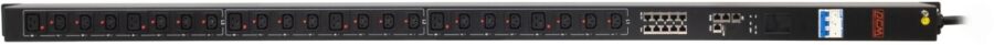 Блок распределения питания Powercom PDU-32AVMS24-18C3-6C9-3P верт.размещ. 18xC13 6xC19 с сетевым мониторингом 3x32A EN 60309 2м — изображение 2