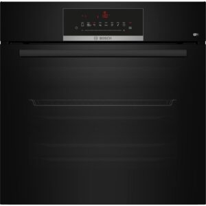 Купить Встраиваемый духовой шкаф Bosch, Serie 8, объем 67 л , 12 режимов нагрева, 4D Hotair, телескопические направляющие, пиролиз, сенсорное управление, 40 автоматических программ, цвет черный - 4D-14331359 из реестра по лучшей цене