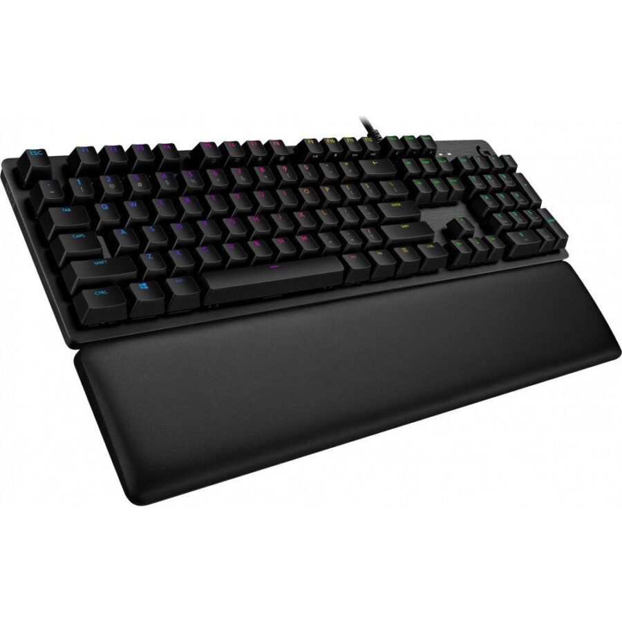 Клавиатура игровая Logitech G513 Carbon Tactile |920-009329| черная, механическая GX Brown, 104 клавиши, RGB подсветка, USB кабель 1,8м, подставка под запястья — изображение 3