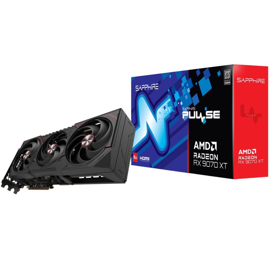 Видеокарта Sapphire RX9070XT PULSE 16GB GDDR6 256bit 2xDP 2xHDMI 3FAN RTL
