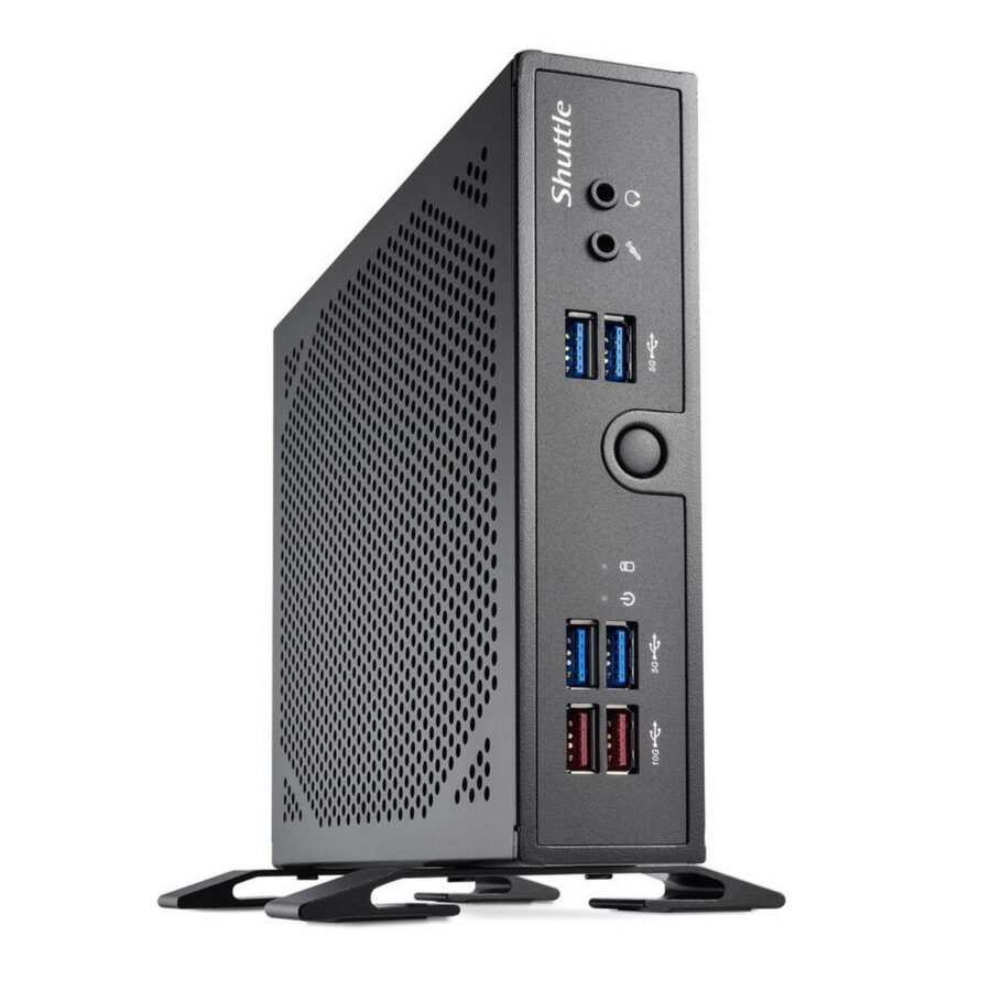 Платформа системного блока с ЦПУ Shuttle  Intel i5-1335U, Fanless Support 3 displays, 2xDDR5 SODIMM,(1)HDMI 2.0b+(1)DisplayPort 1.4+VGA,WLAN optional, 90W power adapter,VESA.