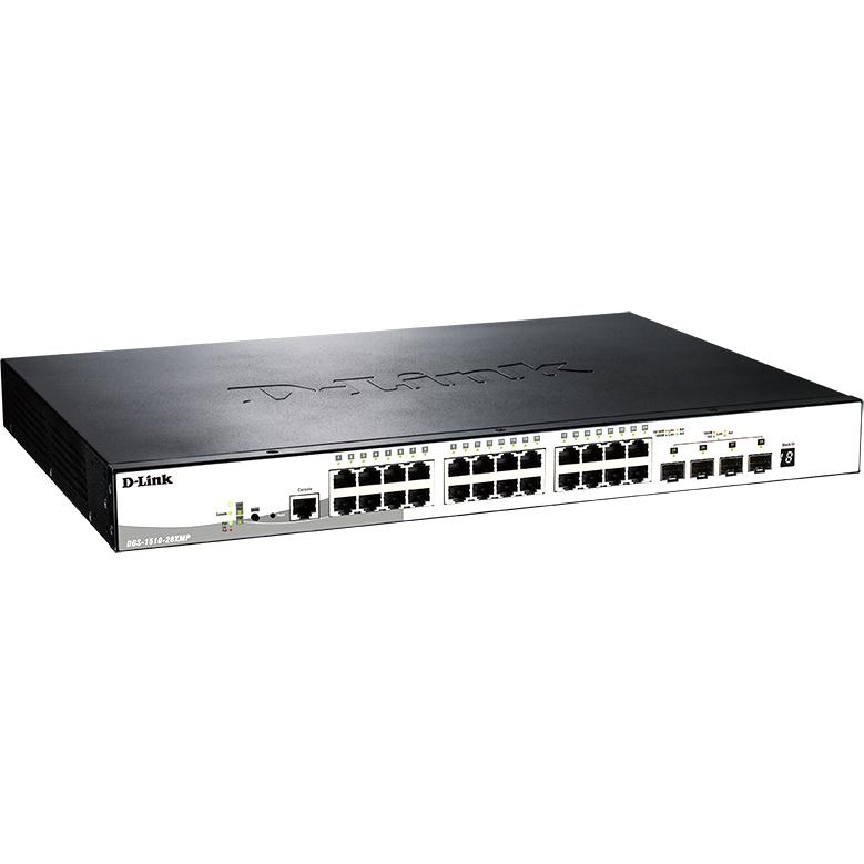 Сетевой коммутатор/ Gigabit Stackable SmartPro Switch with 24 10/100/1000Base-T PoE ports and 4 10G SFP+ ports — изображение 2