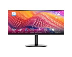 Купить Монитор MSI Modern MD342CQP 34" 21:9 UWQHD(3440x1440) VA Curve 1500R,1ms(MPRT),3000:1,100M:1,300nit,178/178,2*HDMI,1*DP,2xUSB Type-A,USB Type-B,USB Type-C,Speaker,Tilt,Swivel,Height,120Hz,Black,1y war-ty - 4D-15184585 из реестра по лучшей цене