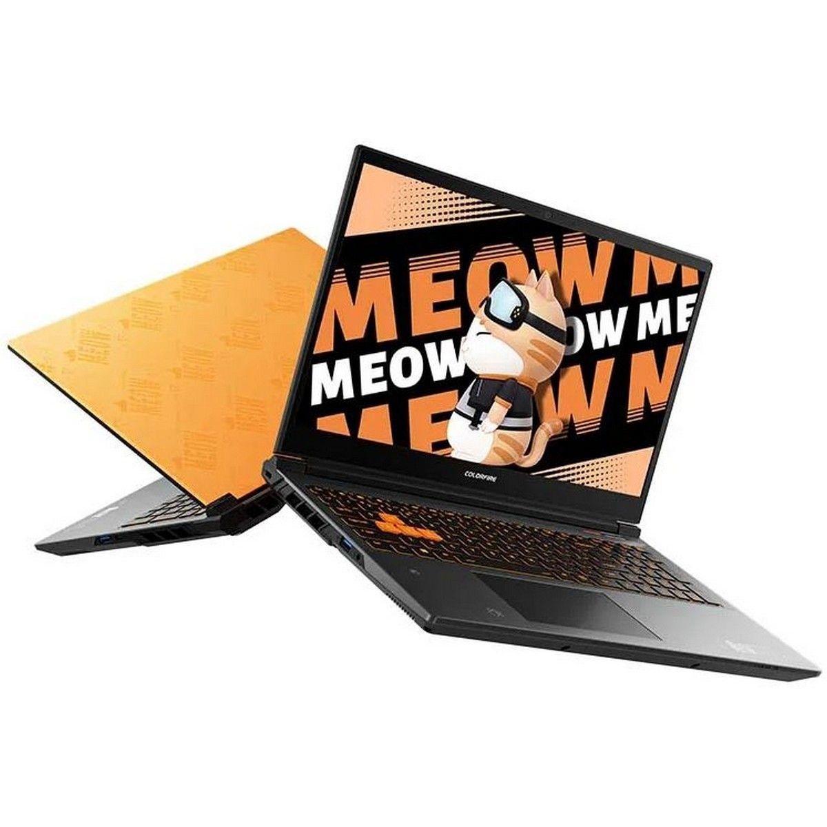 Ноутбук Colorful Bad Pack MEOW R15 24 AMD Ryzen 7 8845HS/16Gb/SSD512Gb/RTX4060 8Gb/15.6"/IPS/QHD/165Hz/NoOS/Orange (A10305000025) — изображение 3