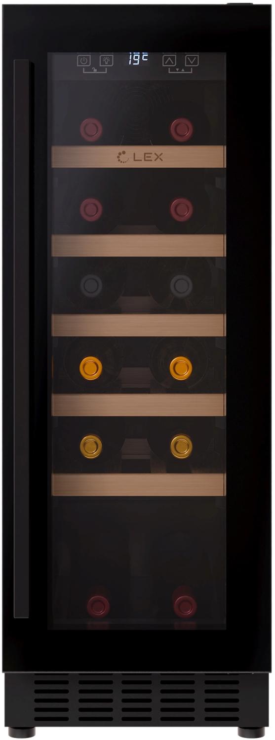 Винный шкаф Lex LWD3020BL 1-нокамерн. черный — изображение 3