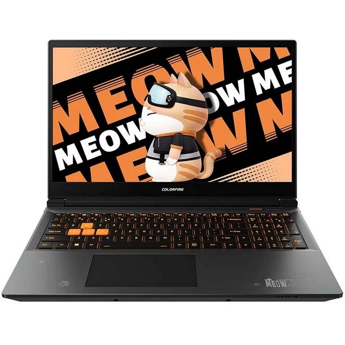 Ноутбук Colorful Bad Pack MEOW R15 24 AMD Ryzen 7 8845HS/16Gb/SSD512Gb/RTX4060 8Gb/15.6"/IPS/QHD/165Hz/NoOS/Orange (A10305000025)