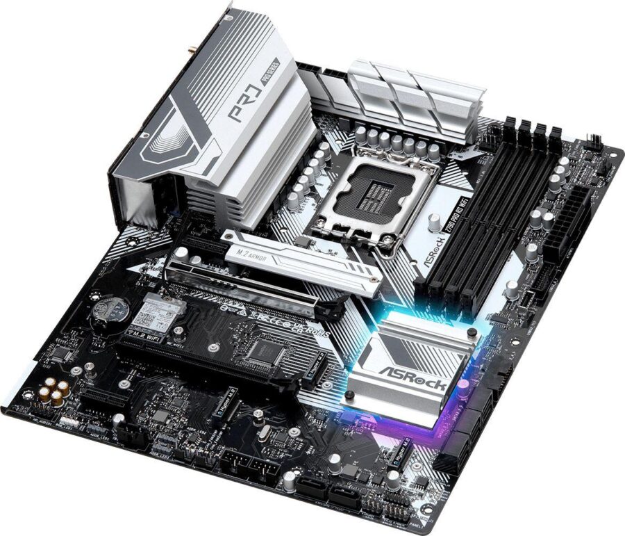 Материнская плата Asrock Z790 PRO RS WIFI Soc-1700 Intel Z790 4xDDR5 ATX AC`97 8ch(7.1) 2.5Gg RAID+HDMI+DP — изображение 4